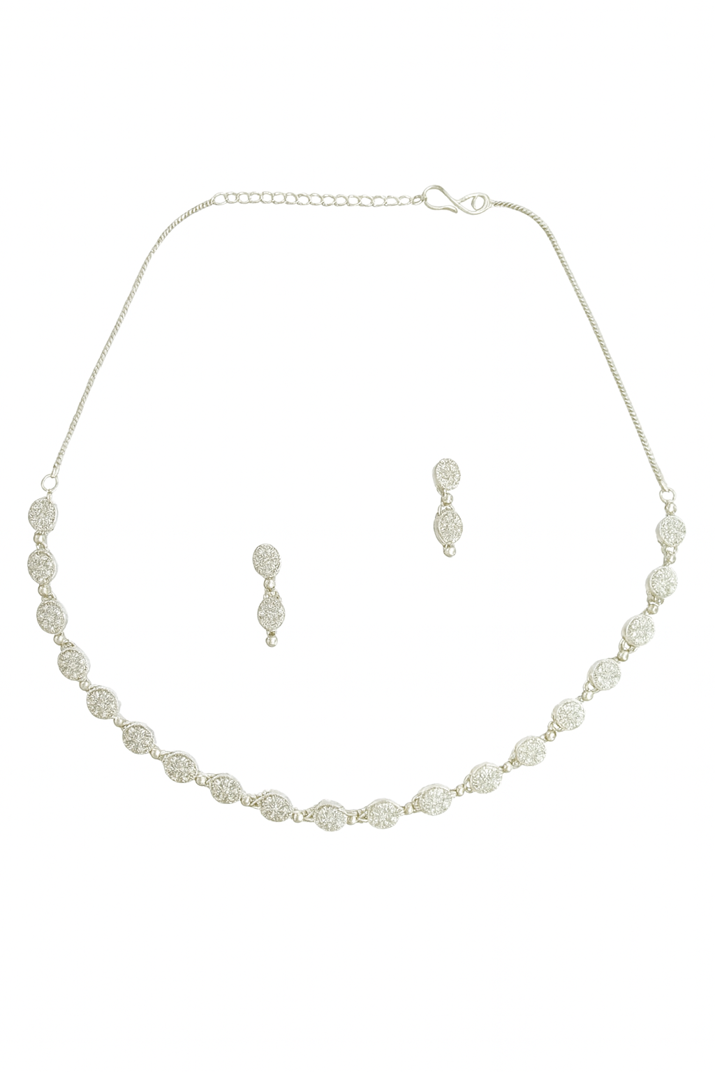 silver plated necklace