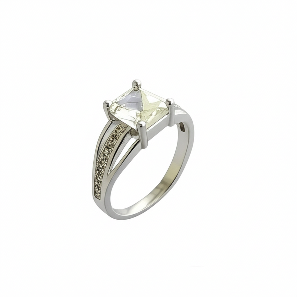 silver-plated ring