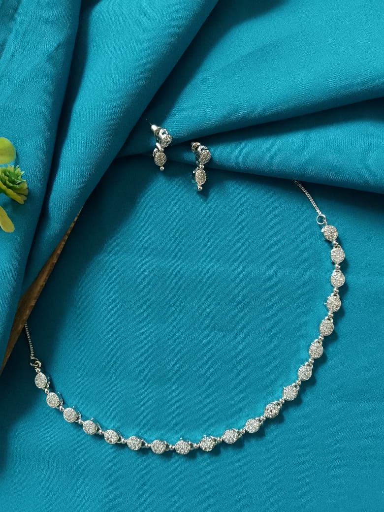 silver plated necklace