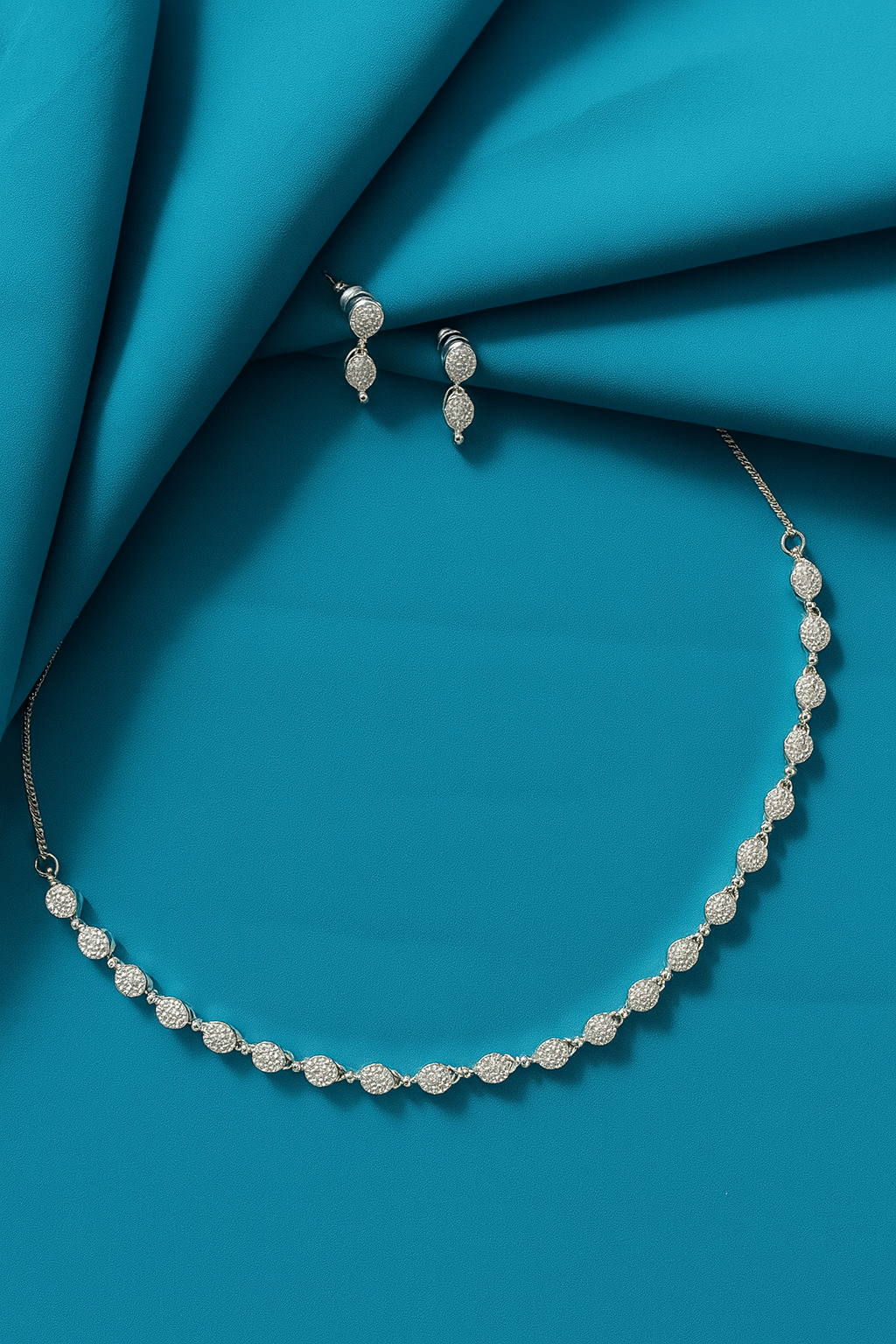 silver plated necklace